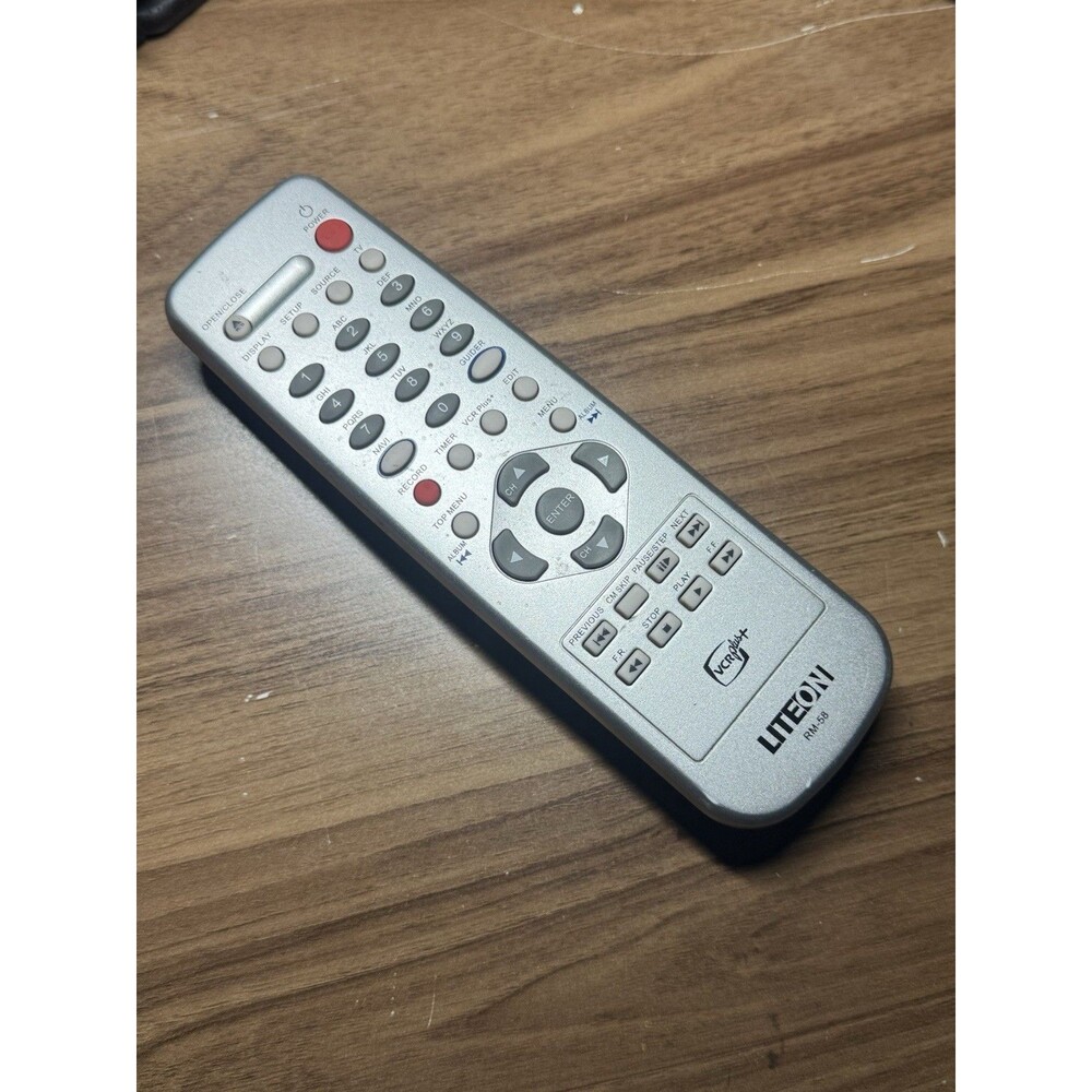 LITEON RM-58 VCR/DVD Remote Control Tested & Working Genuine OEM